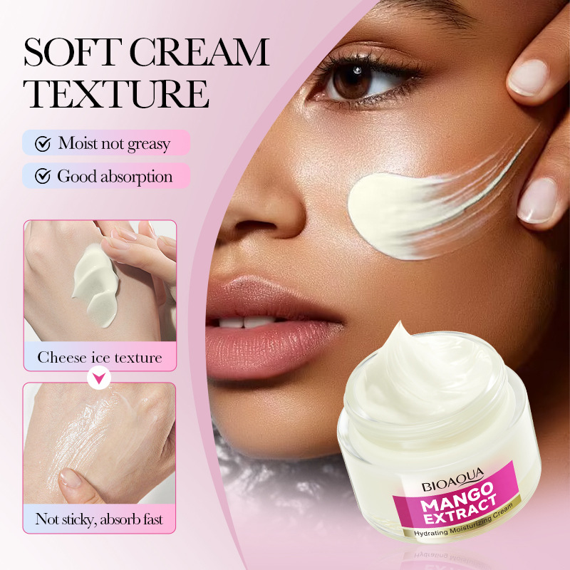 BIOAOUA Mango Hydrating Moisturizing Cream for Delicate Skin Cross-border export wholesale Application Scenario