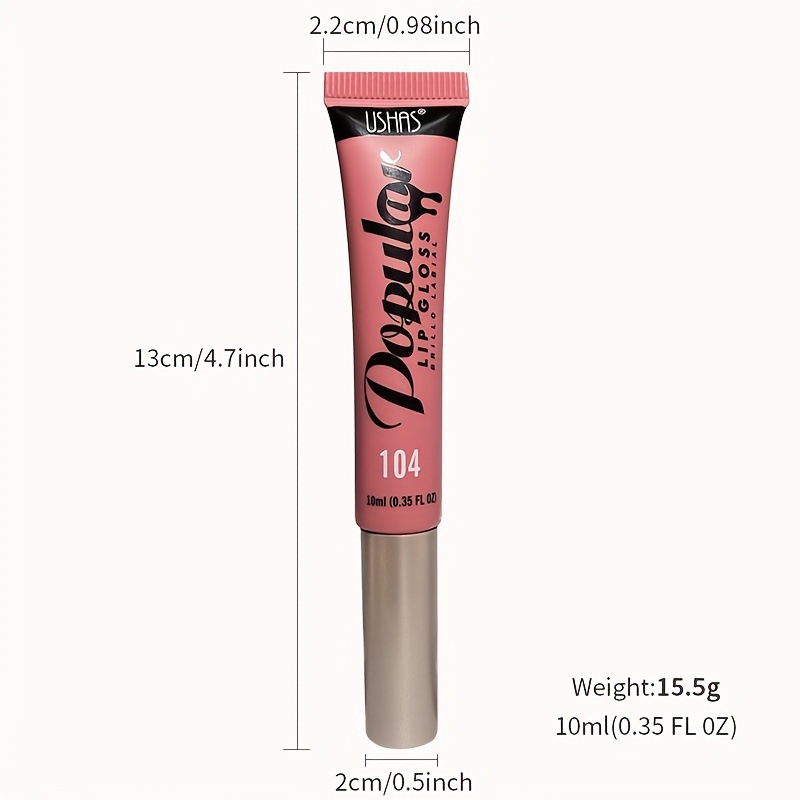USHAS Cross-border Stock 8-color tube lip gloss, transparent lip gloss, hydrating lip gloss, moisturizing and nourishing lipstick LG2398 Item Picture