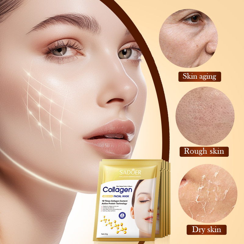 Cross-border export wholesale of SADOER bone collagen anti-wrinkle Firming Mask and Moisturizing Hydrating Mask in full English details Picture