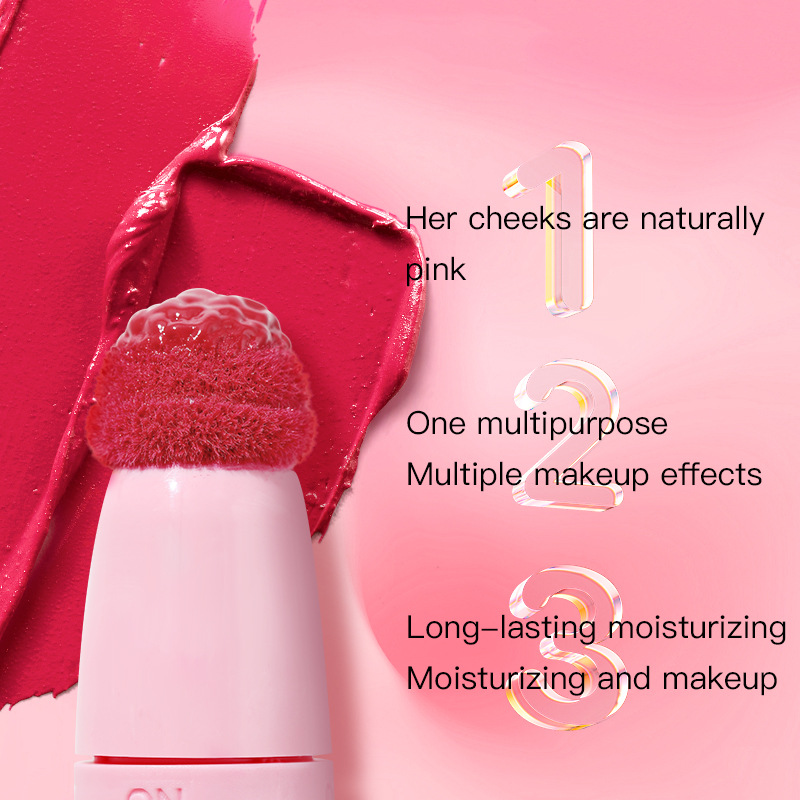 USHAS European and American cross-border stock sponge Head Lip gloss Waterproof Non-stick Cup Moisturizing Liquid Lipstick FBC023 details Picture