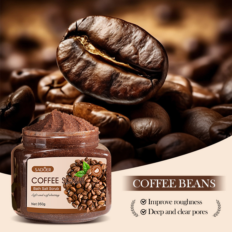 All-english SADOER coffee Exfoliating and cleansing Scrub for body cleansing, cross-border export wholesale details Picture