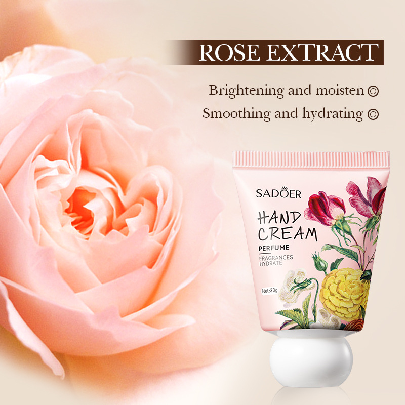 Full English SADOER No Man's Land Rose Perfume Hand Cream Autumn and winter hand Cream cross-border export wholesale Specification drawing