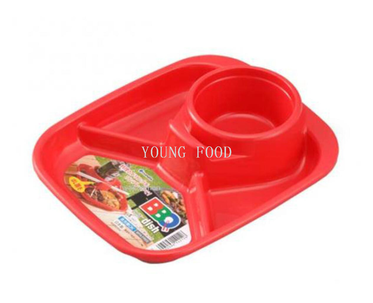 包邮！日本进口户外野餐果盘零食盘套装 野餐碗多格塑料盘 水果盘详情9