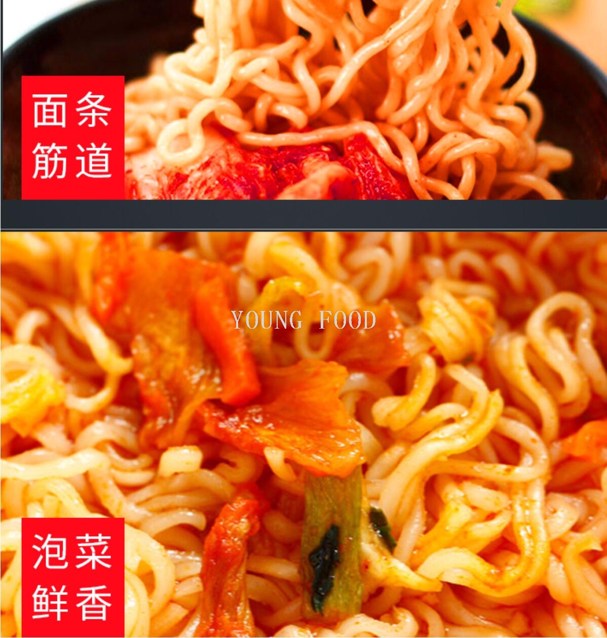 Free shipping! Korean imported instant noodles, ready-to-eat spicy cabbage ramen with boiling water (120g*5 bags) Application Scenario