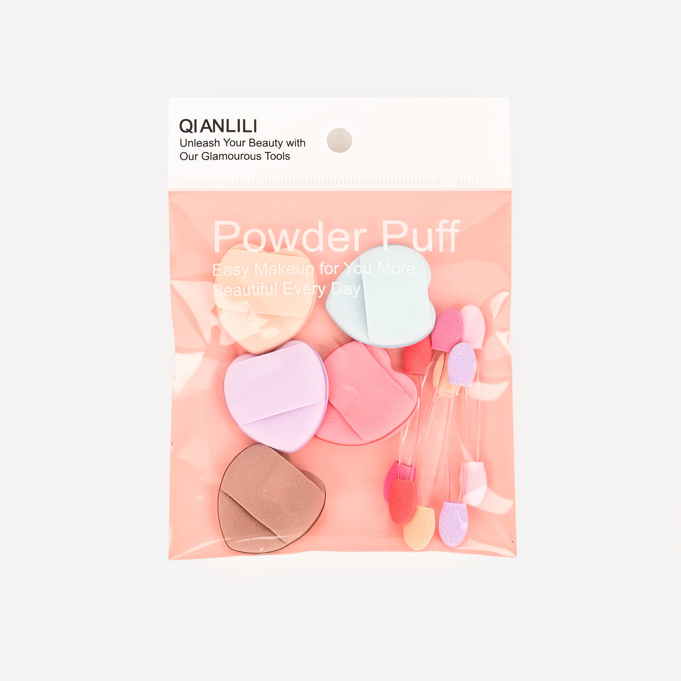 The air cushion powder puff is light and smooth for makeup application. It is a dry and wet dual-purpose powder puff and an air cushion makeup setting tool