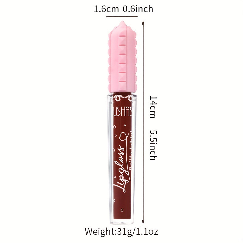 USHAS Amazon's best-selling cross-border 6-color liquid lip gloss lip gloss, women's lip gloss lipstick, non-stick cup matte lip mud Item Picture