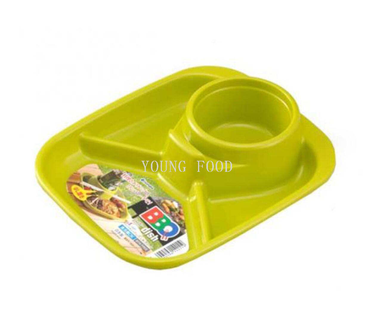 包邮！日本进口户外野餐果盘零食盘套装 野餐碗多格塑料盘 水果盘详情8