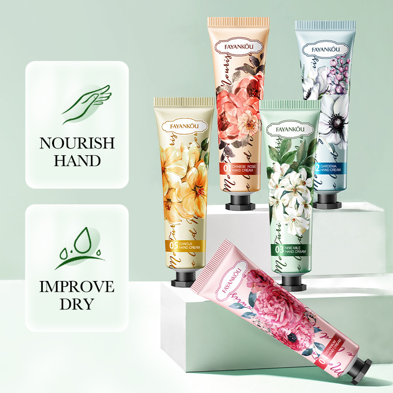 FAYANKOU Flower Hand Cream Series Moisturizing autumn and winter anti-cracking Hand cream Cross-border export wholesale details Picture