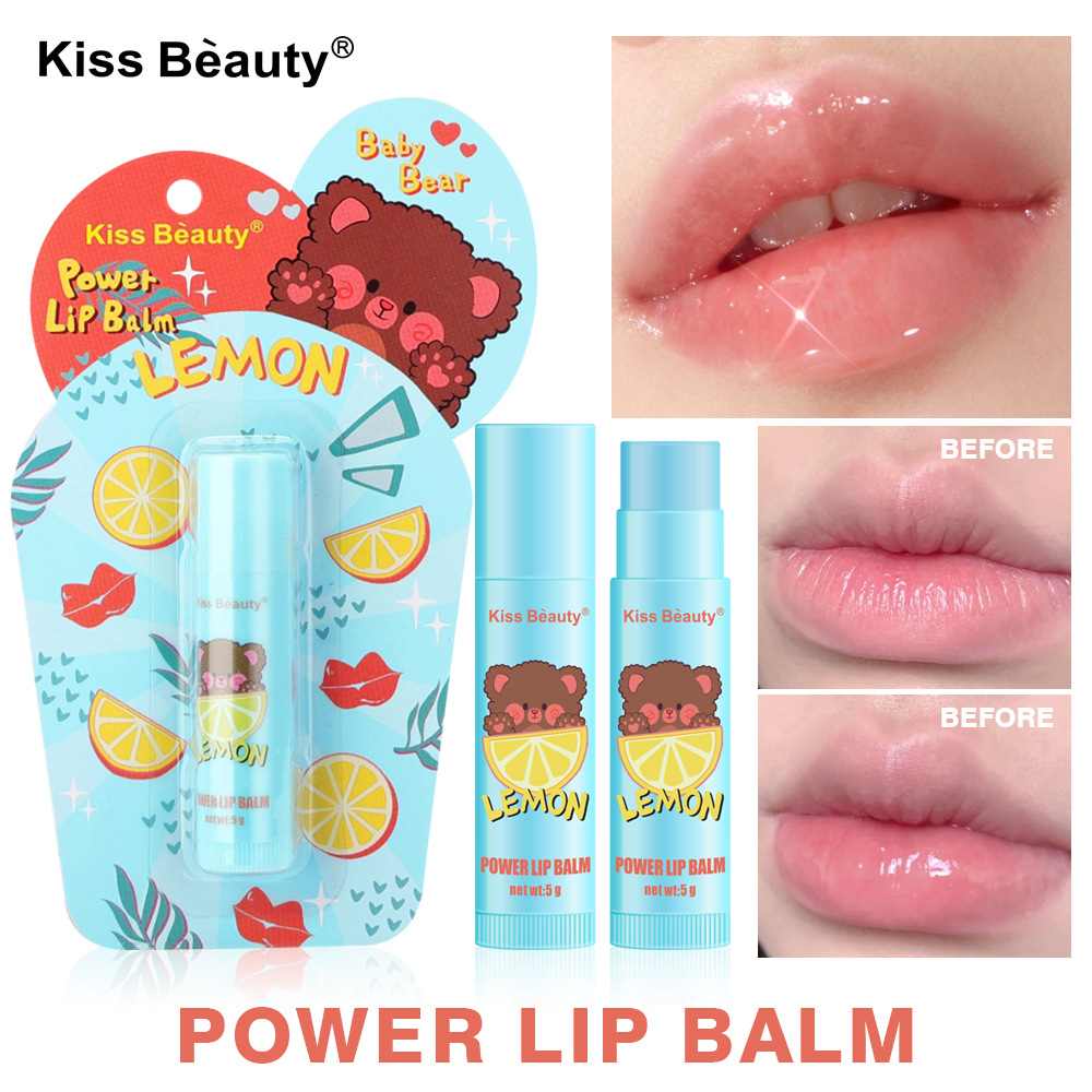 kissbeauty Cross-border Moisturizing Cartoon Lip Balm Hydrating and Nourishing Care Lip Balm Factory wholesale details Picture