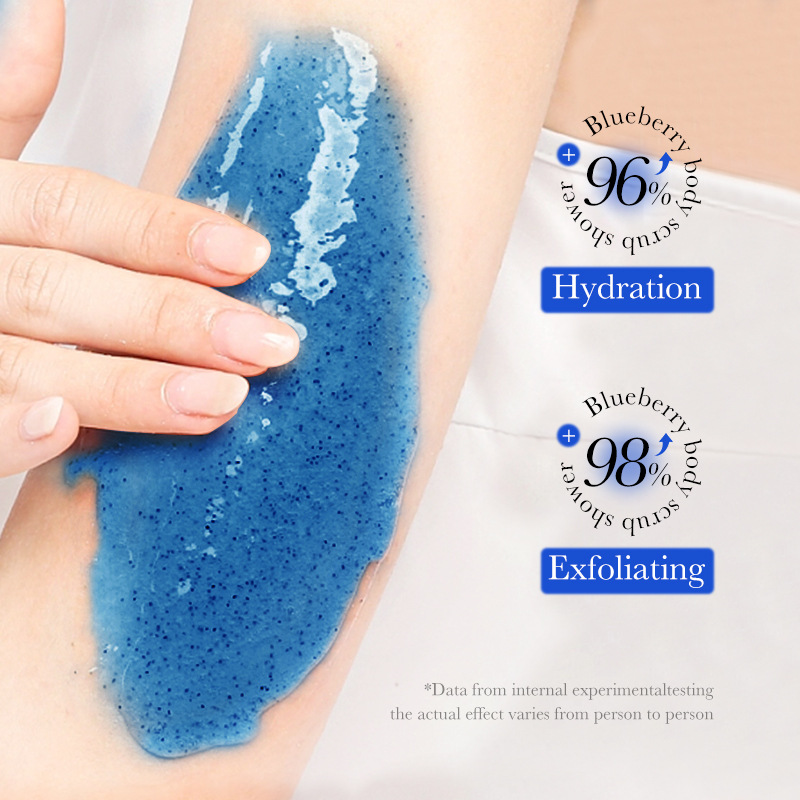 SADOER blueberry Body Scrub, a cross-border wholesale body wash for cleansing Specification drawing
