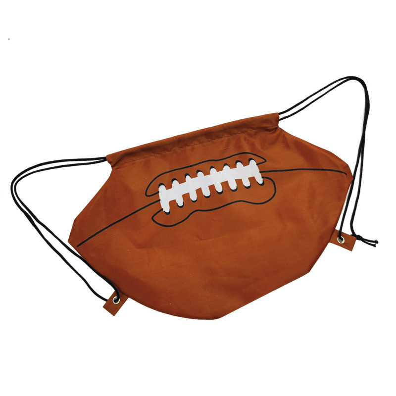 Chuangdong Flag Cross-border Football and Basketball Storage bags, Oxford Cloth backpacks, drawstring drawstring backpacks, Super Bowl fan supplies wholesale Specification image