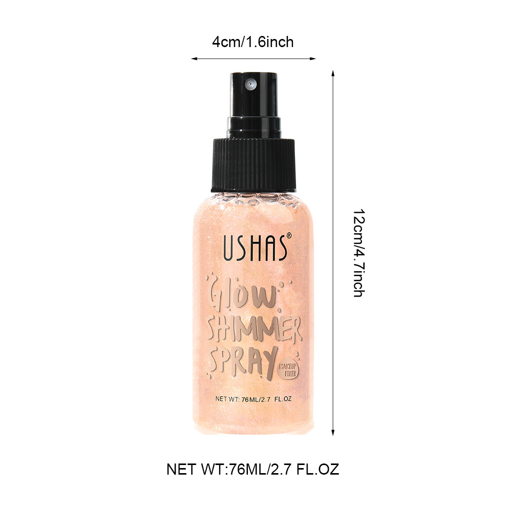 USHAS Cross-border in-stock bestseller Liquid Highlighter Brightening Foundation, Concealer Long-lasting Waterproof Glitter UFS003 Item Picture