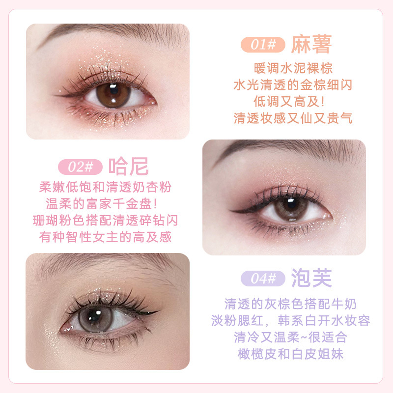 novo Indulge in Imagination Seven-color Comprehensive Eyeshadow Palette, multi-purpose, matte pearlescent, low saturation, for beginners' daily use Specification drawing