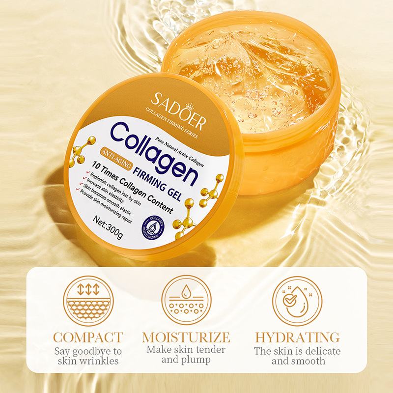 All-english SADOER Bone Collagen Anti-wrinkle Firming Gel Hydrating Moisturizing Gel Cross-border export wholesale Specification drawing