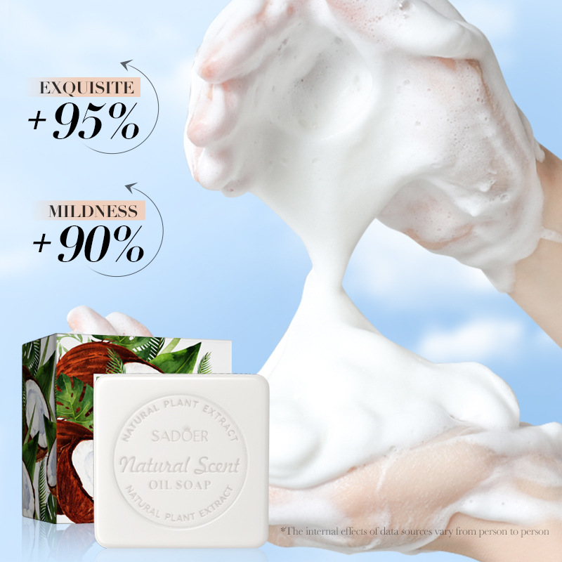 SADOER natural coconut essential oil soap for cleansing the body, universal handmade soap, cross-border export wholesale Application Scenario
