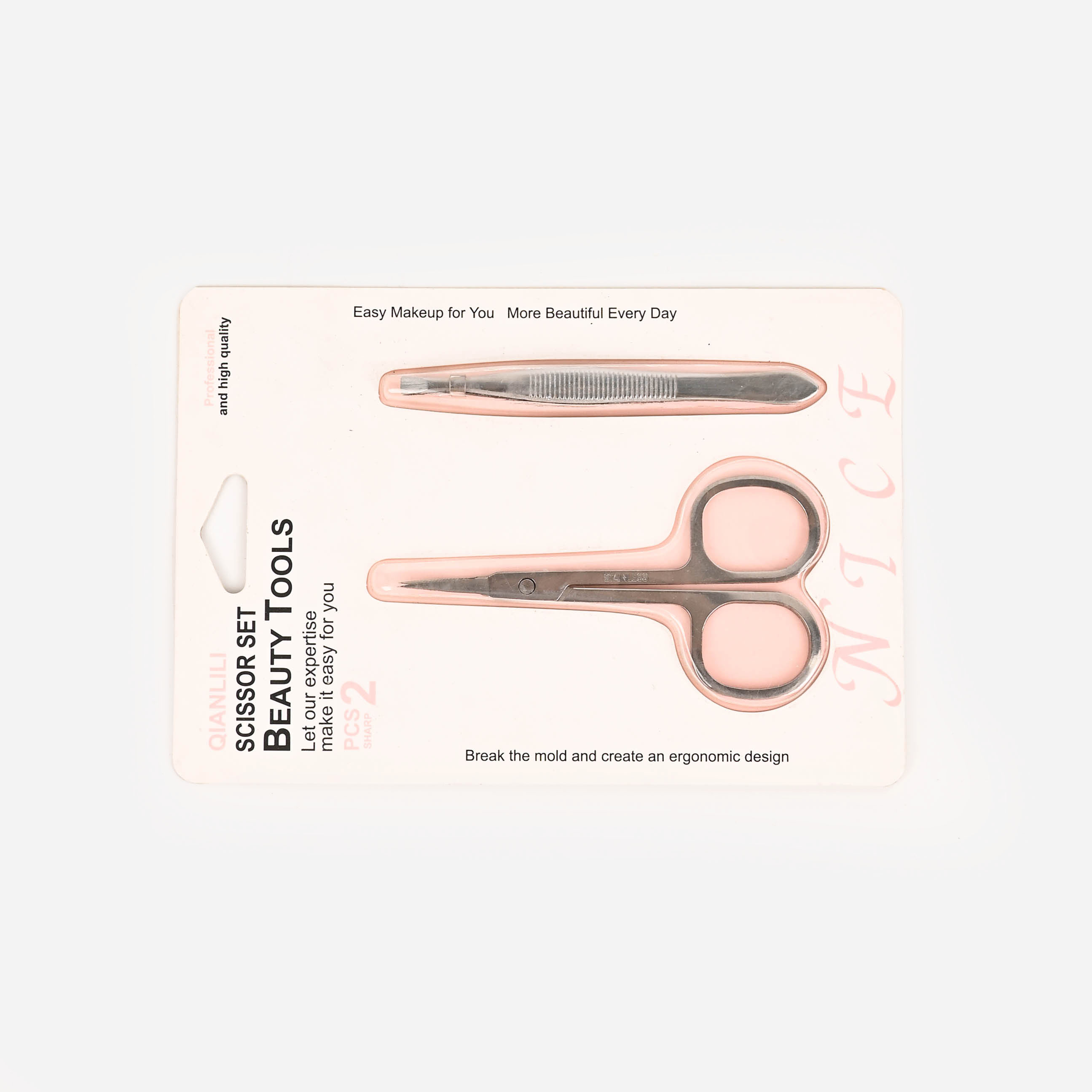 Eyebrow trimming scissors, nose hair trimmer, pointed tip, special eyebrow clippers for beauty salons, eyelash trimmers, makeup scissors, beauty tools Application Scenario