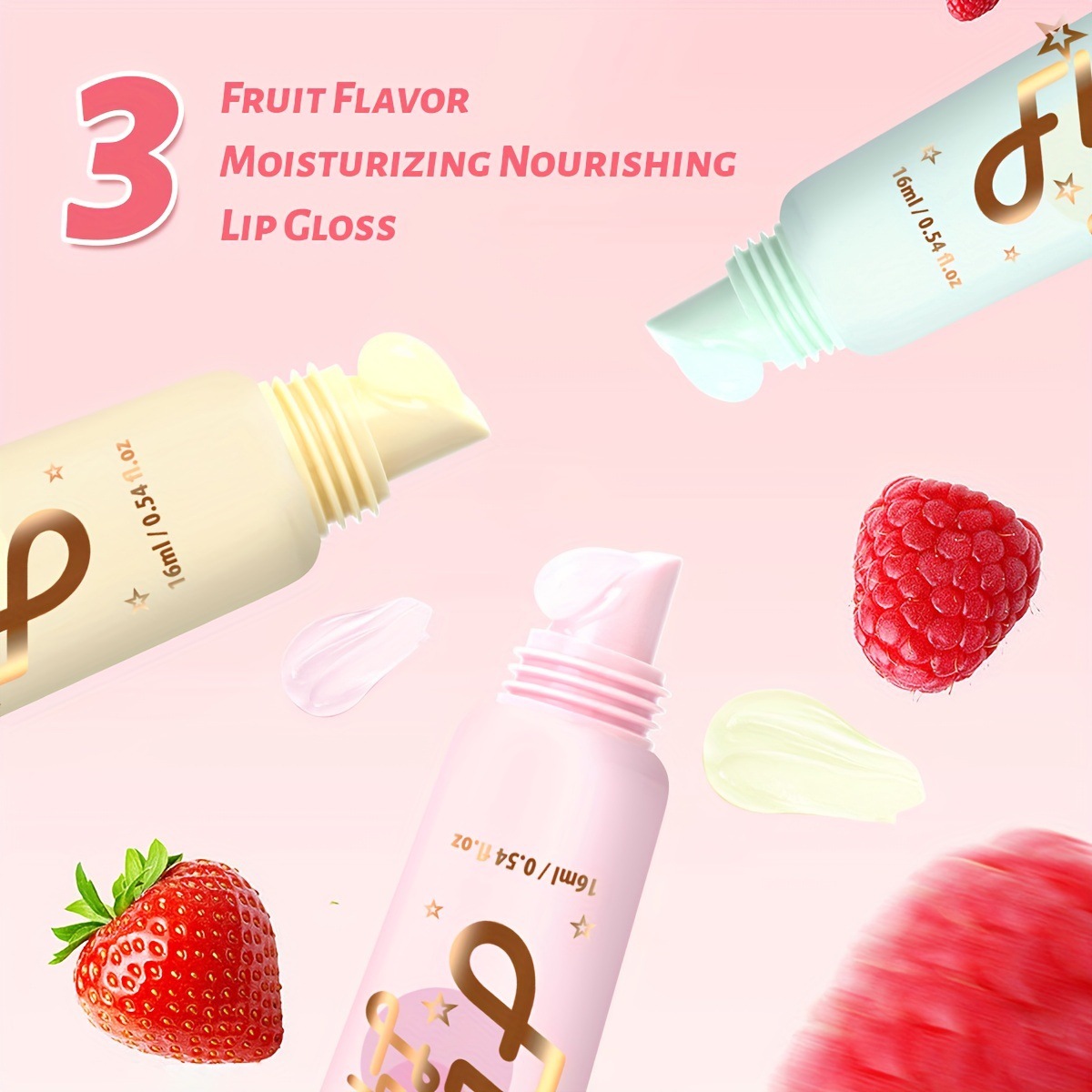 The USHAS cross-border lipstick hydrating and moisturizing Trilogy makes your lips tender and juicy, saying goodbye to dryness, cracking and lip lines Specification drawing