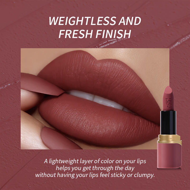 USHAS European and American cross-border stock matte velvet lipstick, waterproof, long-lasting and non-fading lip gloss LP2242-6 Specification drawing