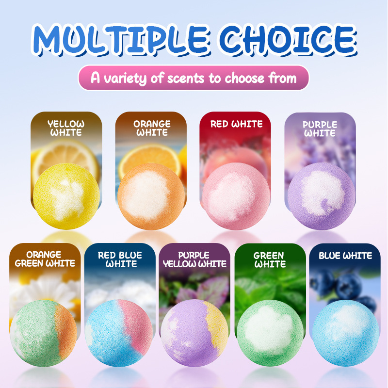 Cross-border wholesale of SADOER fruit scented bath salt Balls (sinking balls) for body cleansing full figure