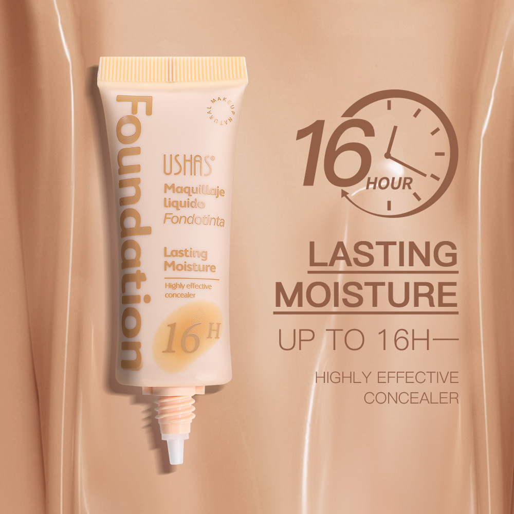 USHAS European and American cross-border stock concealer Foundation for covering dark circles and acne marks, waterproof and non-smudging UC100 details Picture