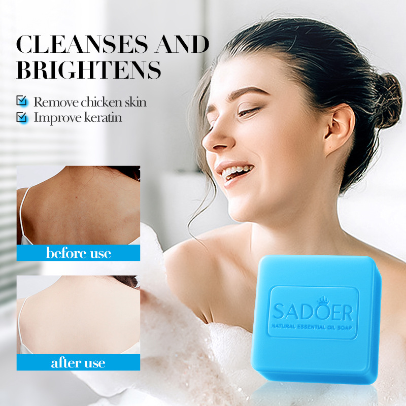 All English SADOER sea salt essential oil soap, handmade soap, bath soap, body cleansing soap, cross-border export wholesale Item Picture