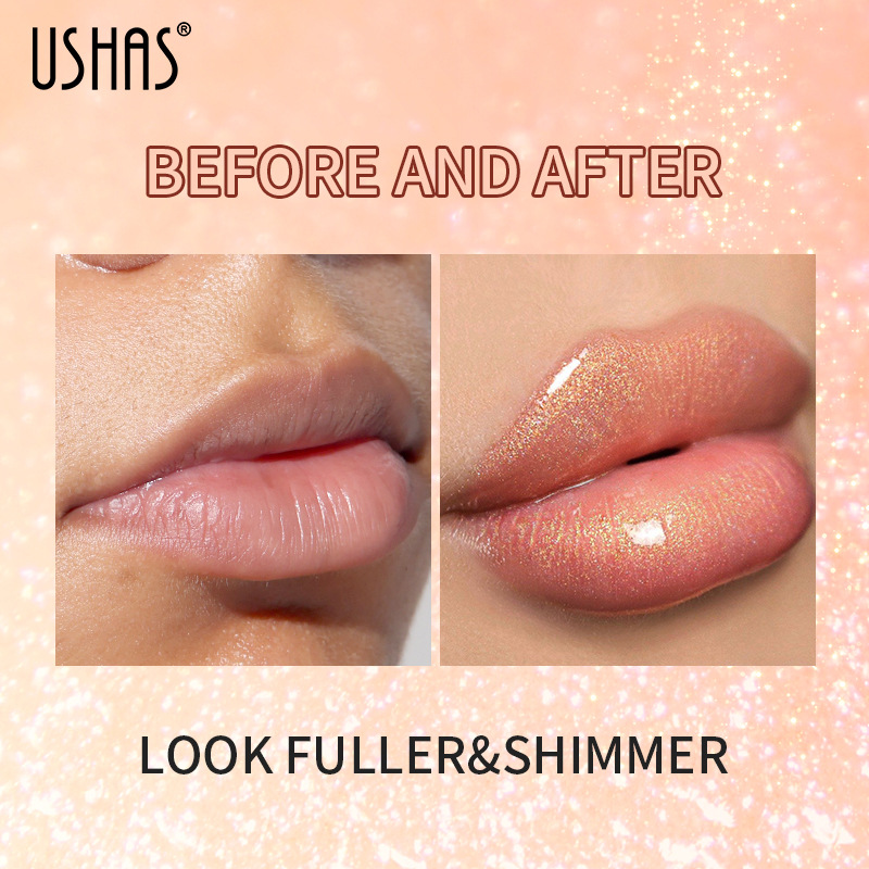 USHAS cross-border hot sales of shiny lip gloss, lip gloss and lip gloss, new export products and best-selling non-stick cups Specification drawing