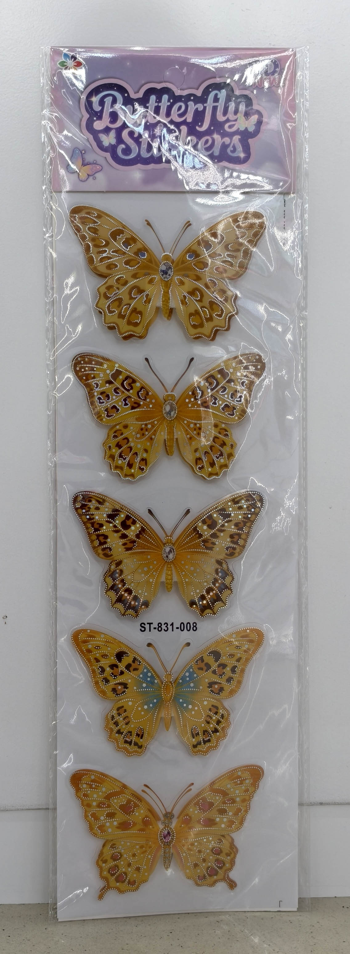 ST831 Butterfly Layer Decorative Stickers Specification image