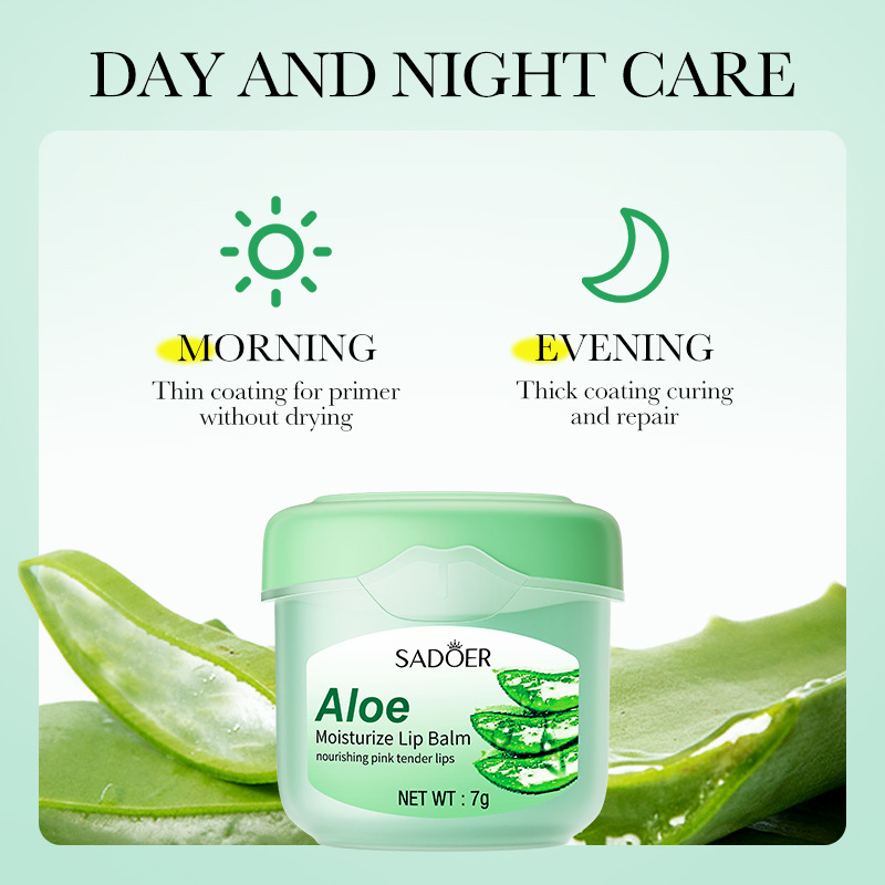 SADOER Aloe Vera Moisturizing Nourishing Lip Balm for autumn and winter, cross-border export wholesale Application Scenario