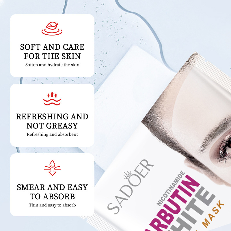Cross-border wholesale of all-English SADOER nicotinamide arbutin Whitening and Hydrating Facial mask Brightening Mask details Picture