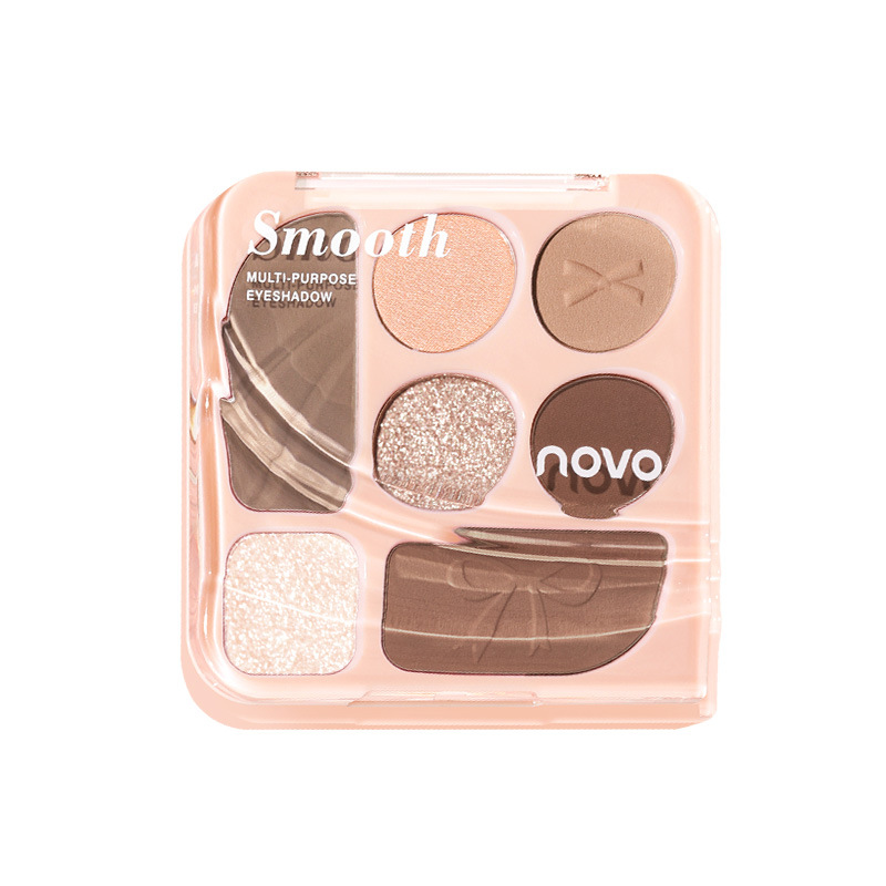 novo Indulge in Imagination Seven-color Comprehensive Eyeshadow Palette, multi-purpose, matte pearlescent, low saturation, for beginners' daily use Item Picture
