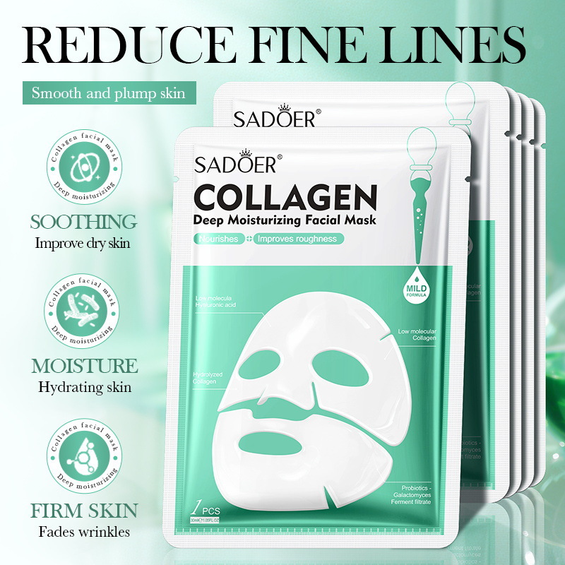 SADOER Collagen Deep Moisturizing Split Facial mask Cross-border details Picture
