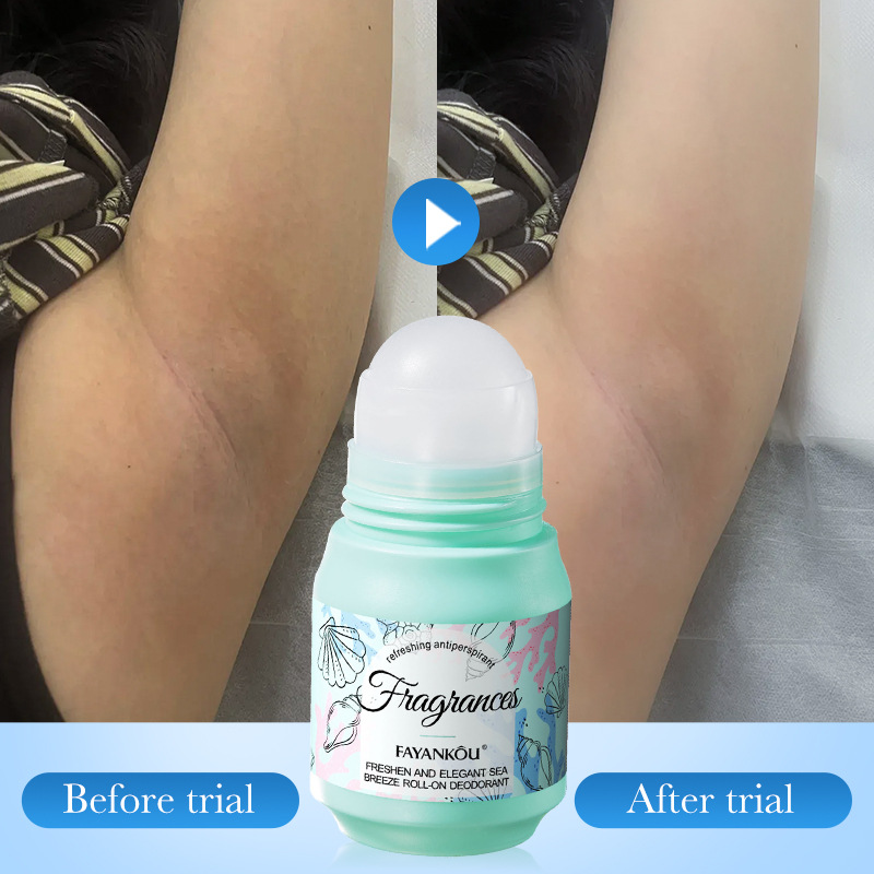 All-english FAYANKOU, a refreshing sea breeze roll-on body lotion with a lingering fragrance, is available for cross-border export wholesale Application Scenario