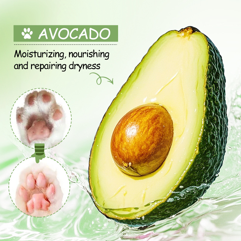 All-english EXGYAN pet avocado moisturizing paw Guard to nourish the PAWS of cats and dogs cross-border export wholesale details Picture