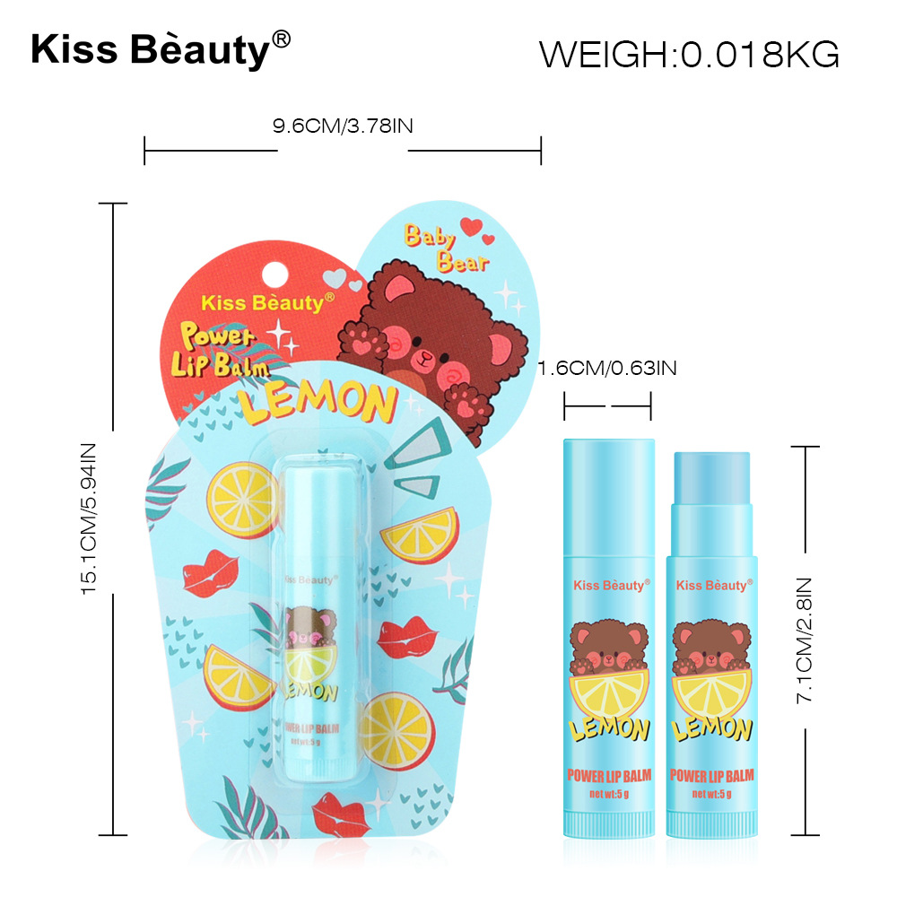 kissbeauty Cross-border Cartoon Lip Balm Repair Hydrating Lip Balm Care Moisturizing Lip Balm Factory wholesale Item Picture