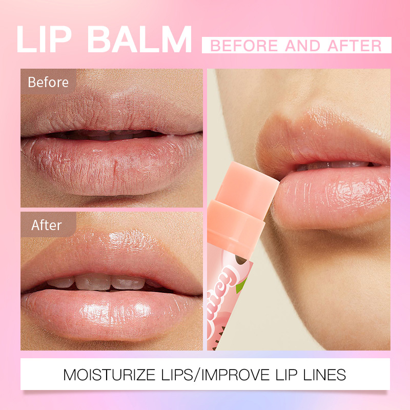 USHAS European and American cross-border Stock Lip Balm + Lip Gloss Fruit-flavored Moisturizing and Nourishing Set US012 Specification drawing