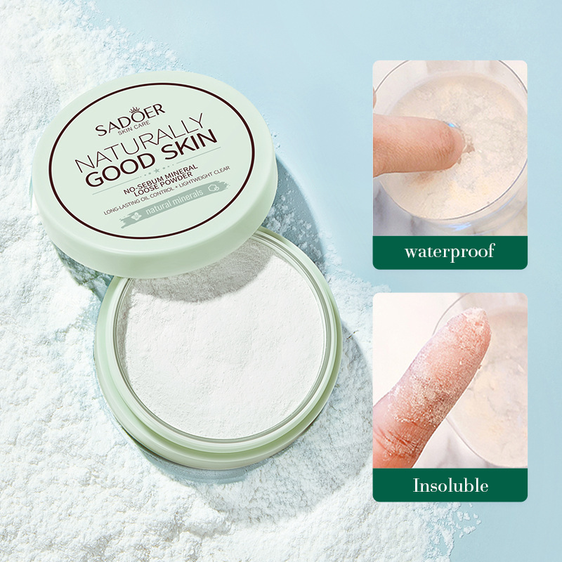 All-english SADOER oil-control mineral beauty Powder, non-smudging and concealing powder, cross-border export wholesale details Picture