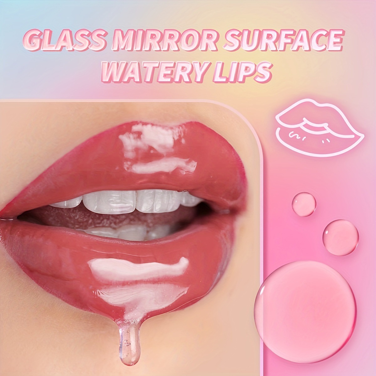 USHAS European and American cross-border stock lip Oil F-1001 moisturizes the lips, hydrates and moisturizes, reduces lip lines and has a water-like effect details Picture