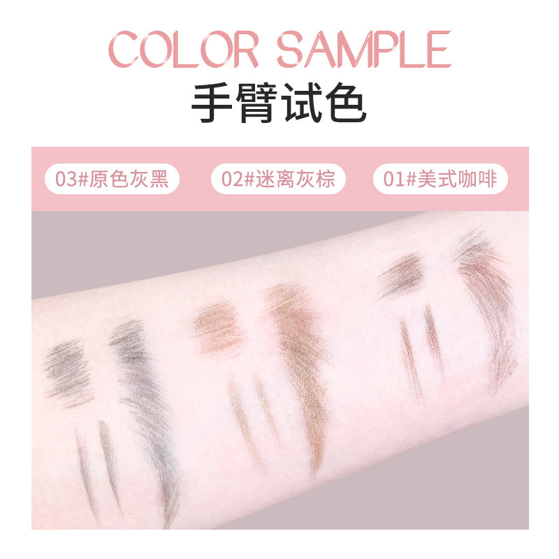 NOVO's 3D ingenious eyebrow pencil can form wild eyebrows in one stroke. Each eyebrow is distinct, water-resistant, anti-dizziness, and has a slim look that lasts long Specification drawing