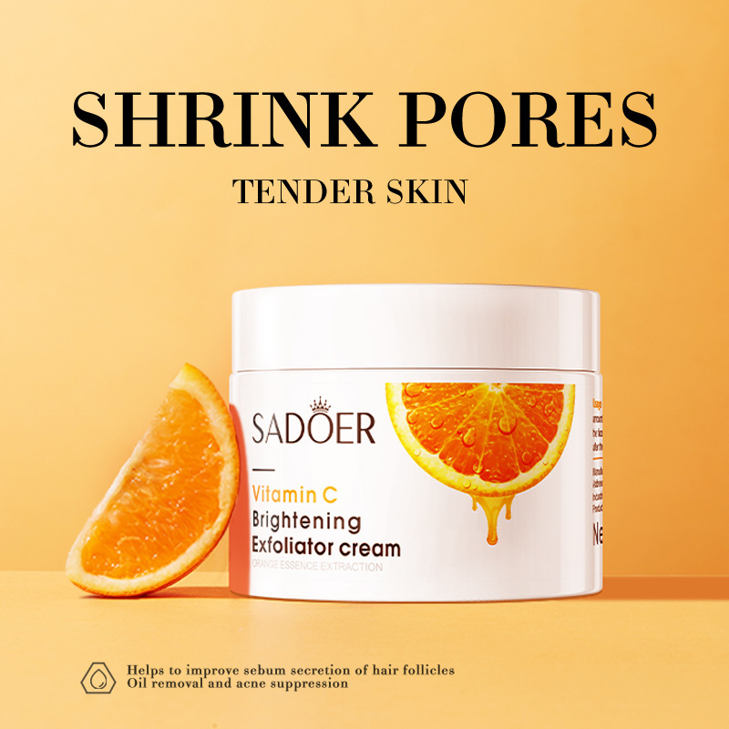 Full English SADOER Vitamin C Brightening Exfoliating Gel Deep Cleansing Gel Cross-border export wholesale full figure