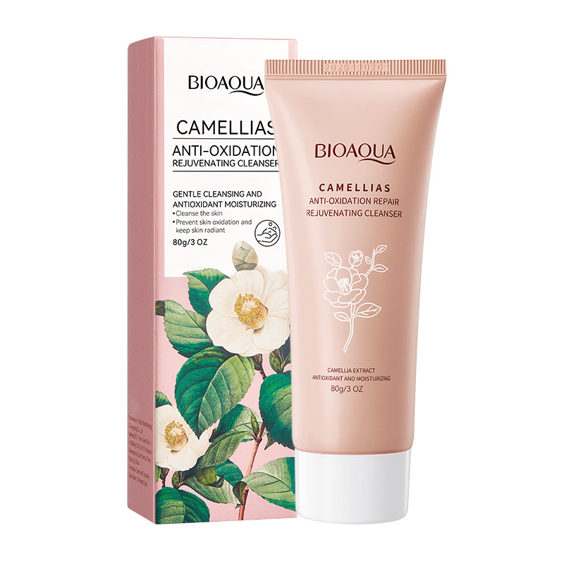 All-english BIOAQUA Camellia Antioxidant Cleansing Facial cleanser Cross-border export wholesale Item Picture