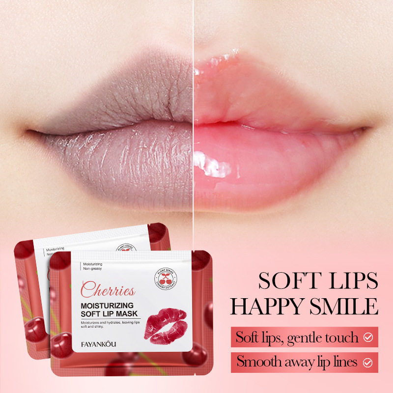 All-english FAYANKOU Cherry Moisturizing Lip Mask, lip moisturizing and hydrating Crystal lip mask, cross-border export details Picture