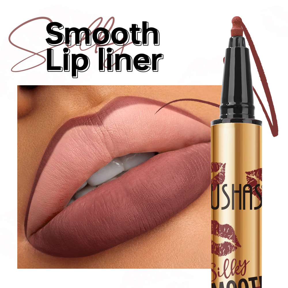 USHAS European and American cross-border stock lip liner pen, easy to color, long-lasting waterproof, non-stick cup, matte makeup effect UP019A Specification drawing