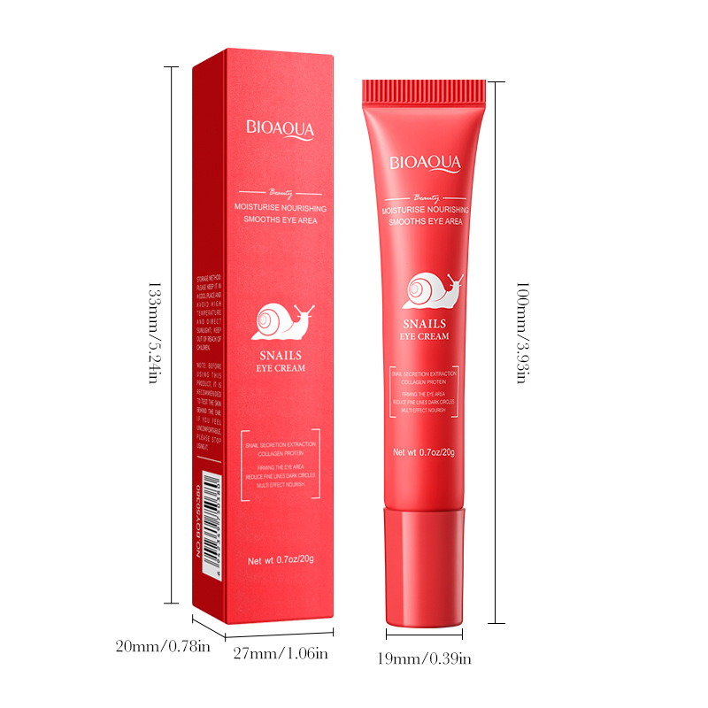 BIOAOUA Snail Moisturizing and Firming Eye Cream, hydrating and moisturizing Eye cream for the eye area, cross-border export wholesale Item Picture
