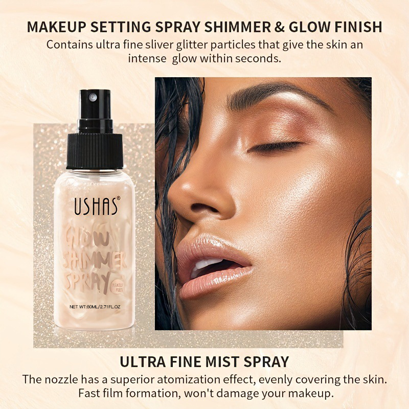 USHAS Cross-border in-stock Liquid Highlighter and Brightening Foundation FS294, Concealer, Long-lasting, Waterproof and Sweat-proof Glitter Specification drawing