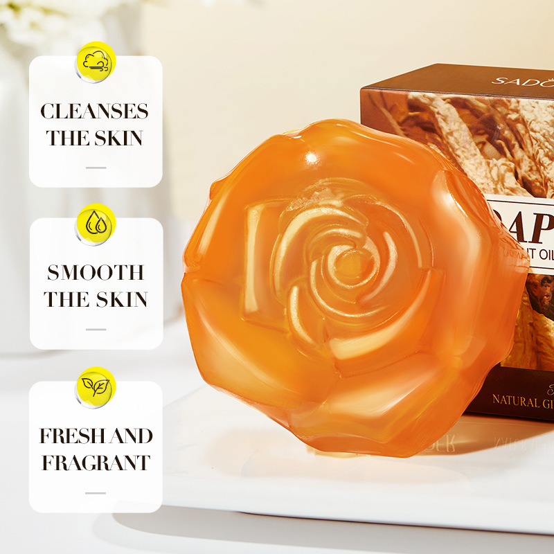 SADOER natural ginseng essential oil Soap, handmade soap, universal soap for cleansing the body, cross-border export wholesale details Picture