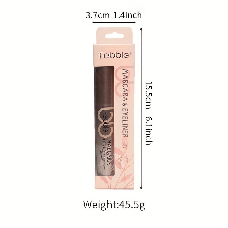 USHAS cross-border in-stock best-selling mascara waterproof eyebrow pencil that doesn't smudge black, is slender and long-lasting, and curls up Item Picture