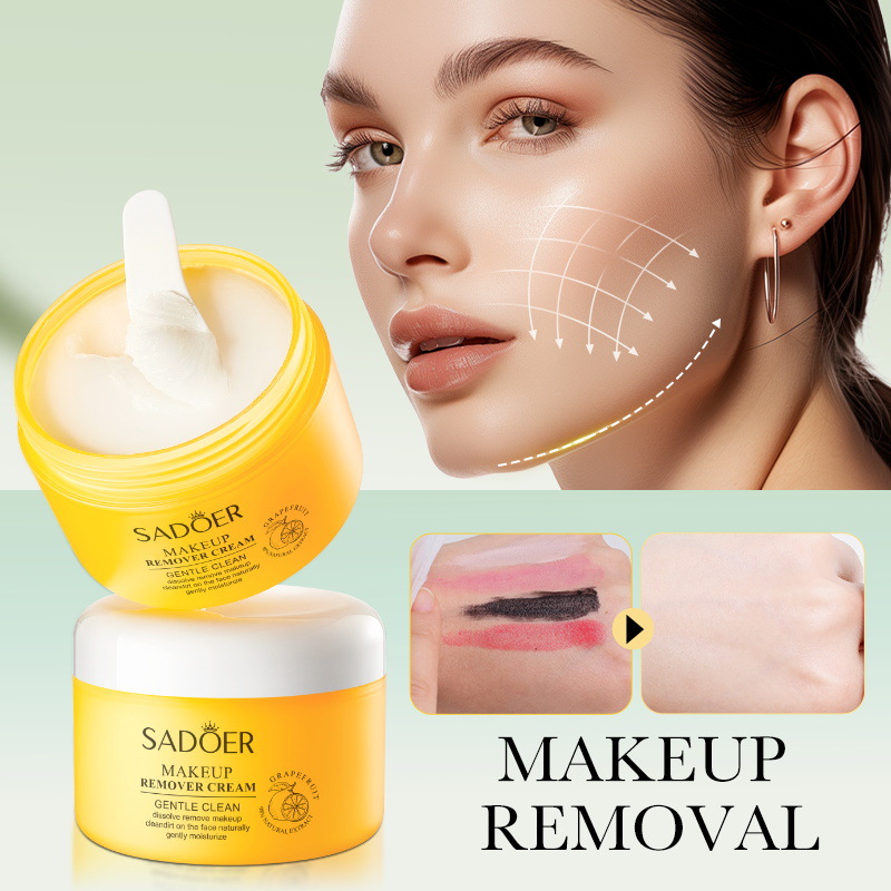 All-english SADOER Gentle Cleansing Grapefruit Makeup Remover Cream Deep Cleansing Makeup Remover Cream Cross-border export wholesale Item Picture