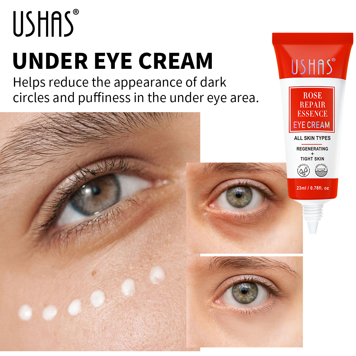 USHAS Cross-border in-stock Moisturizing Eye Cream HA300 Specification drawing