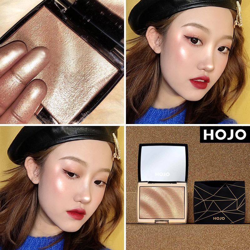HOJO makeup manufacturer's wave powder compact, three-dimensional high-gloss skin repair, brightening, shadow and nose shadow contour powder wholesale cross-border full figure