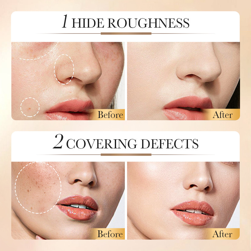 All-english BIOAOUA Rice Puree Flawless Whitening BB Cream, Facial Contouring and Concealing BB Cream, Cross-border wholesale Application Scenario
